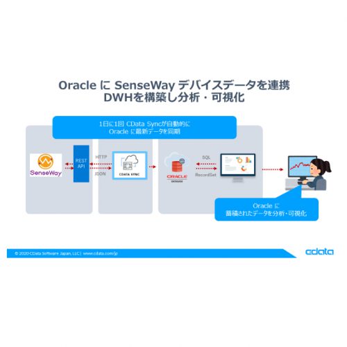 Oracle に SenseWayデータを連携：CDataSync の製品画像2