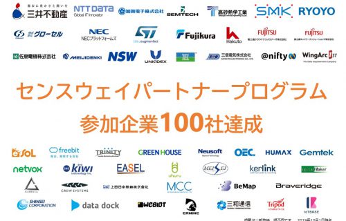 「センスウェイパートナープログラム参加企業が100社を達成」のアイキャッチ画像